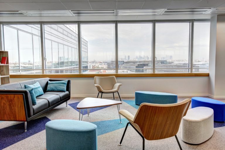 Furniture laid in a typical office facilities