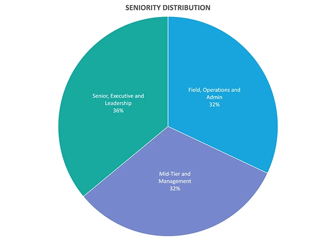 Seniority distribution in asset management teams