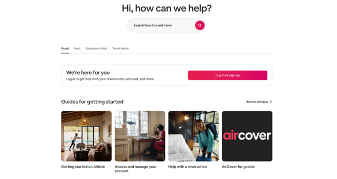Airbnb knowledge base